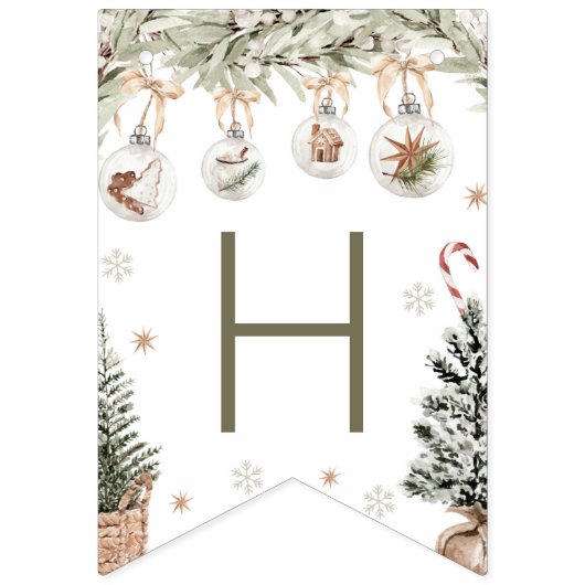 Winter Onederland Birthday Banner (Tweede vlag)