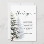 Winter Onederland Birthday Hartelijk dank Kaart (Voorkant)