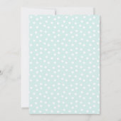 Winter ONEderland Birthday Invitation Blue & White Kaart (Achterkant)