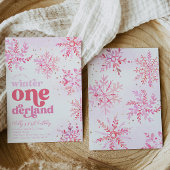 Winter Onederland Birthday Uitnodiging