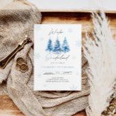 Winter Onederland Blue 1er Anniversaire Invitation