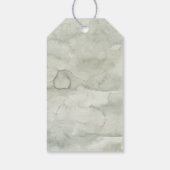 Winter Onederland Bos Eerste Verjaardag Dank u Cadeaulabel (Achterkant)