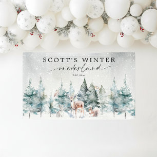 Winter ONEderland Bosland Woud 1e Verjaardag Spandoek