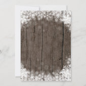 Winter Onederland Boy 1er Anniversaire Invitation (Dos)