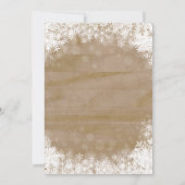 Winter Onederland Boy 1er Anniversaire Invitation (Dos)