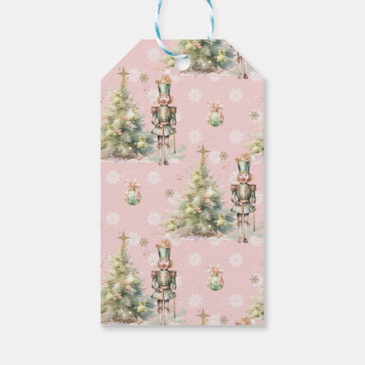 Winter Onederland de Notenkraker Verjaardag Bedank Cadeaulabel (Achterkant)