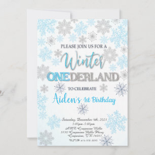 Winter Onederland Eerste uitnodiging op zaterdag