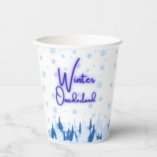 Winter Onederland Eerste Verjaardag Feest Cups Papieren Bekers