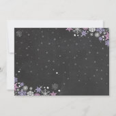 Winter Onederland fête d'anniversaire invitation G (Dos)