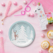 Winter Onederland First Birthday Paper Bord (Feest)