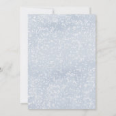 Winter Onederland First Birthday Snowflakes Forest Kaart (Achterkant)