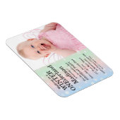 Winter Onederland Foto Verjaardag Uitnodiging Magneet (Rechterzijde)