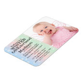 Winter Onederland Foto Verjaardag Uitnodiging Magneet (Linkerzijde)