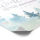 Winter onederland Girl 1er anniversaire Affiche de (Coin)