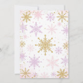 Winter ONEderland Girl 1st Birthday Invitation (Dos)