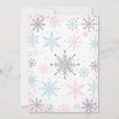 Winter ONEderland Girl 1st Birthday Invitation (Dos)