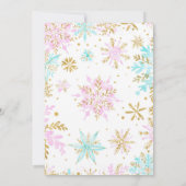 Winter ONEderland Girl 1st Birthday Invitation (Dos)