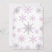 Winter ONEderland Girl 1st Birthday Invitation (Dos)