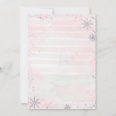 Winter ONEderland Girl 1st Birthday Invitation (Dos)