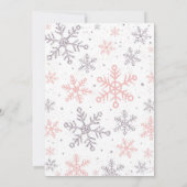 Winter ONEderland Girl 1st Birthday Invitation (Dos)