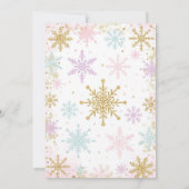 Winter ONEderland Girl 1st Birthday Invitation (Dos)