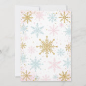 Winter ONEderland Girl 1st Birthday Invitation (Dos)