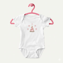 Winter Onederland Girl 1st Birthday Pink Snowflake Romper