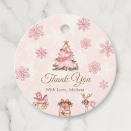 Winter Onederland Girl 1st Birthday Thank You Bedankjes Labels