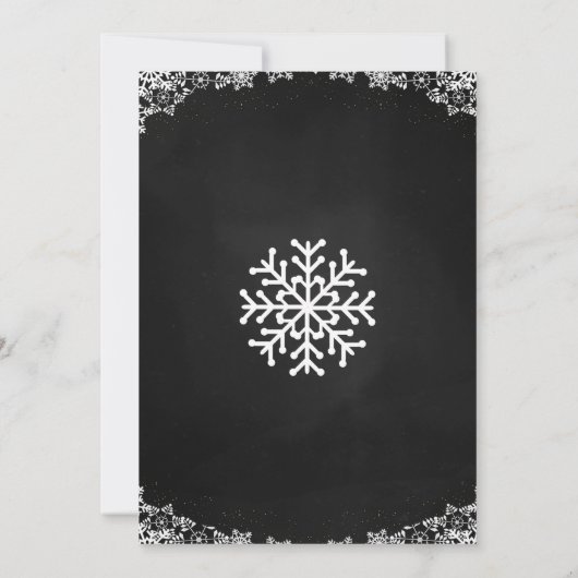 Winter Onederland invitation garçon 1er (Dos)