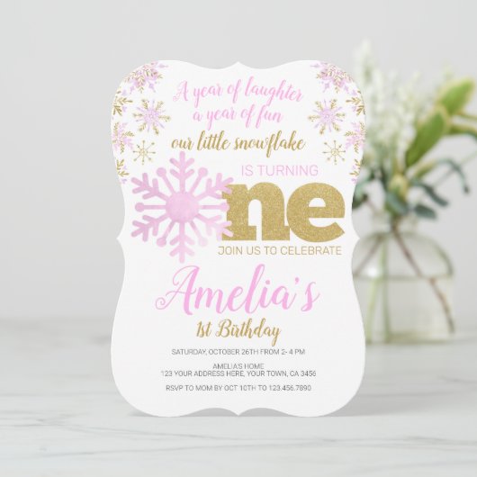 Winter ONEderland Kaart (Staand voorkant)