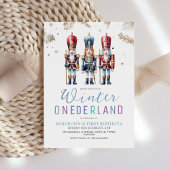 Winter Onederland Kerst Verjaardagsfeest 1e Kaart