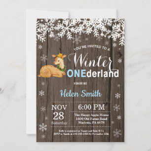 Winter Onederland Landelijke Herten Jongen 1e Verj Kaart