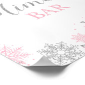 Winter Onederland Mimosa Bar Poster (Hoek)