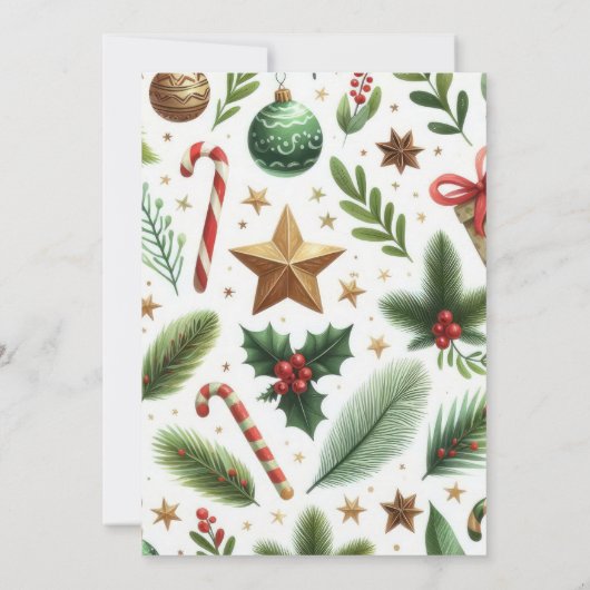 Winter Onederland Mooie Sneeuw Dieren 1e Verjaarda Kaart (Achterkant)