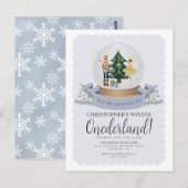Winter Onederland Notenkraker eerste verjaardagsui Briefkaart (Voorkant / Achterkant)