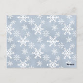 Winter Onederland Notenkraker eerste verjaardagsui Briefkaart (Achterkant)