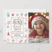 Winter ONEderland Photo Invitation (Devant)