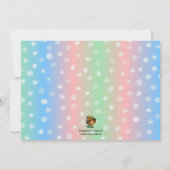 Winter Onederland Photo personnalisée Invitation A (Dos)