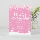 Winter Onederland Pink 1ère invitation anniversair (Debout devant)