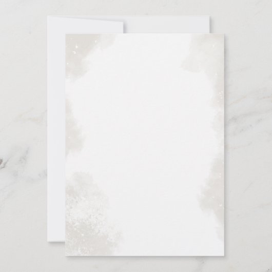 Winter Onederland Rendier Kerstdag Kaart (Achterkant)