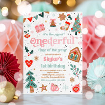 Winter ONEderland Roze kerstfeest