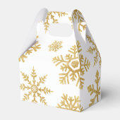 Winter Onederland Roze Sneeuwvlok 1e verjaardag Bedankdoosjes (Achterkant)