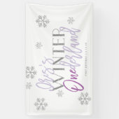 Winter ONEderland Silver Glitter Paars | Iris Spandoek (Verticaal)