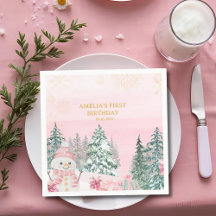 Winter ONEderland Sneeuwman Meisje 1e verjaardag R