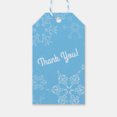 Winter Onederland Snowflake 1e verjaardag Cadeaulabel (Voorkant)