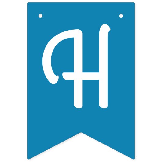 Winter Onederland Snowflake 1e verjaardag Vlaggetjes (Tweede vlag)