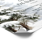 Winter Onederland tijd capsule teken Poster (Hoek)