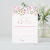 Winter Onederland Time Capsule note card Informatiekaartje (Staand voorkant)