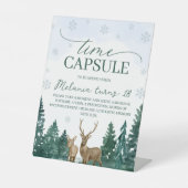 Winter ONEderland Time Capsule Sign Reclamebord Met Voetstuk (Voorkant)