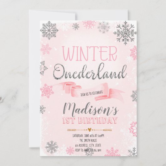 WINTER ONEDERLAND UITNODIGING (Voorkant)